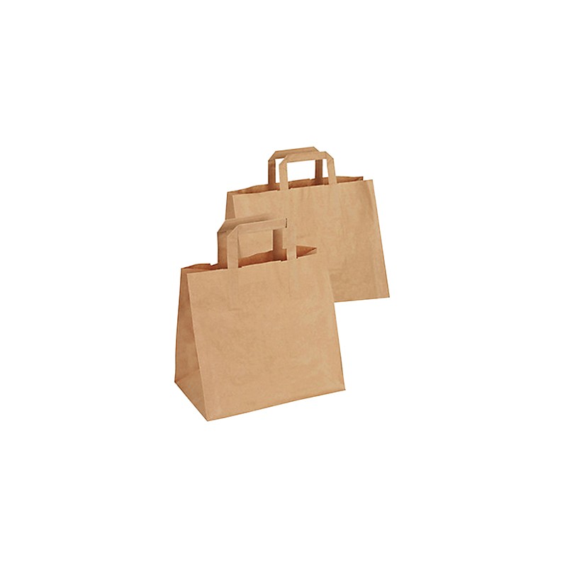 Flat handles paper bag / 50 - Alliance-Elevage-Export.com